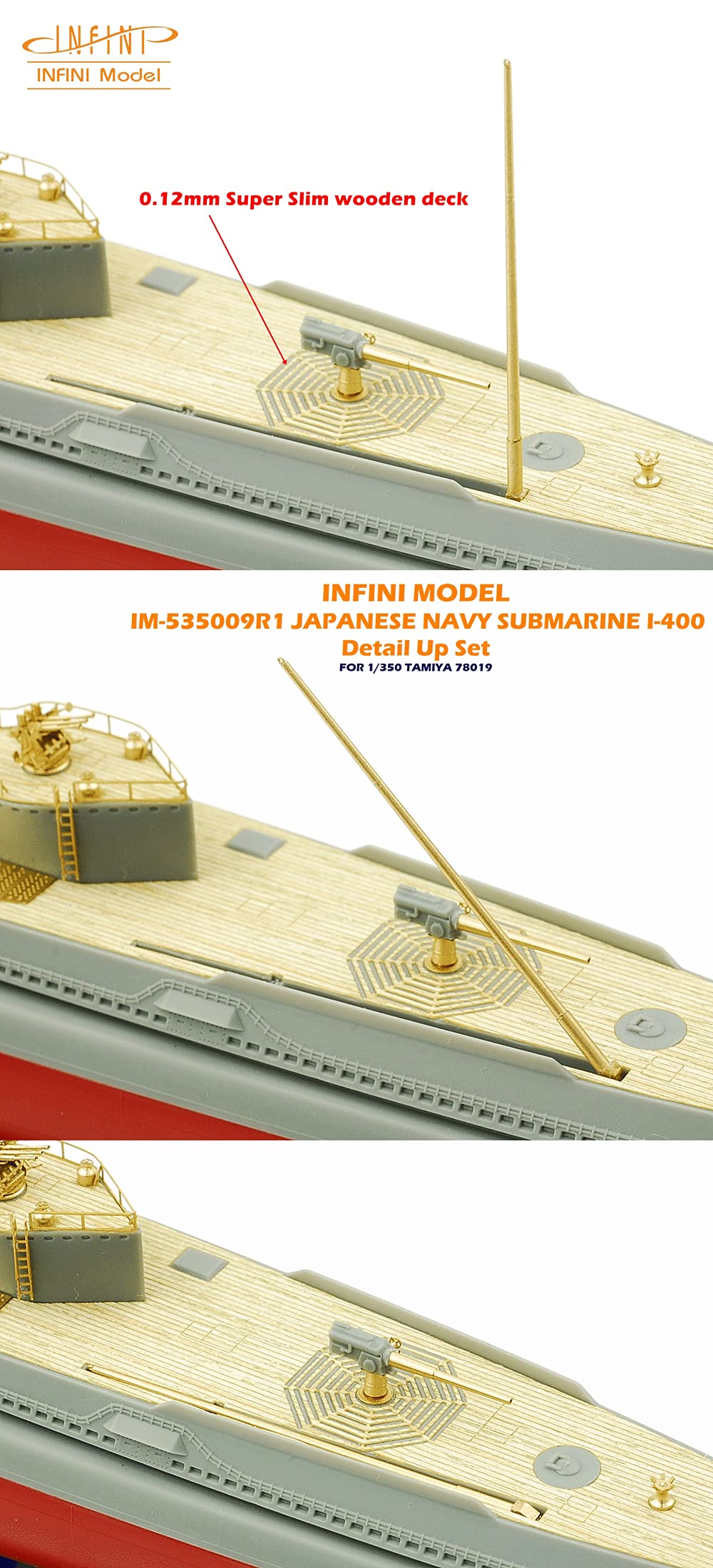製作品　tamina400 Amazon.com: Infini model IM-535009R1 1/350 IJN Submarine I-400